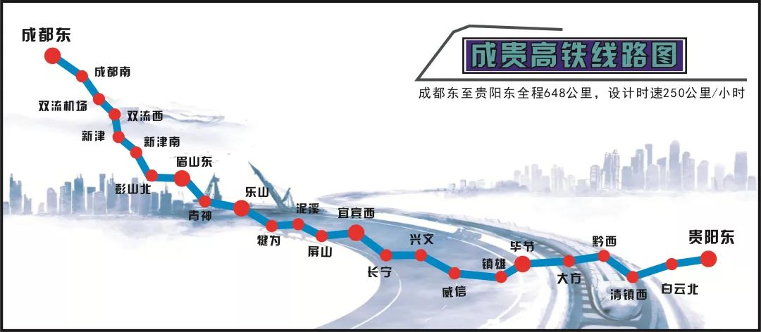 成貴高鐵將于2019年12月16日全線通車！